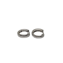 10k or blanc Boucles d'oreilles simples