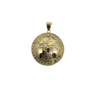 10k Gold Planet World Pendant
