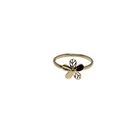 Petal Glow – 10K Yellow Gold Flower Ring