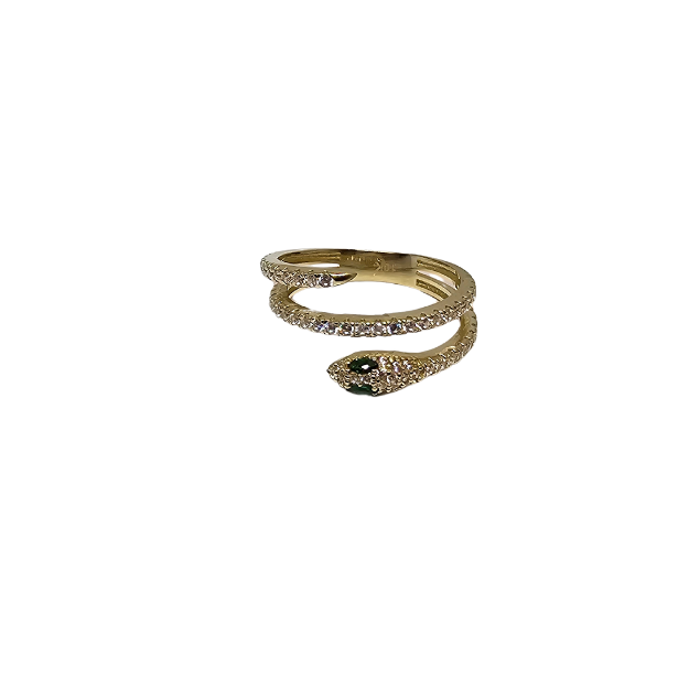 10k Gold Snake Women Ring New