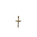 10k Gold  Cross duo color Pendant