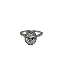 14k Bague ovale 2.65ct Vs Diamants