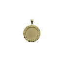 10k All Gold  Memory Pendant Nugget style
