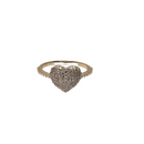 Sweetheart Sparkle : Bague en or jaune 14K avec diamants naturels de 0,25ct