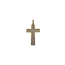 10k Gold duo color  Cross Pendant Alfredo