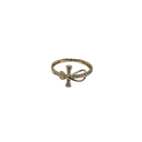 Sacred Shine: 10K Yellow Gold Cross Ring