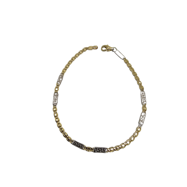 10K Gold 2 tons Bracelet Julie