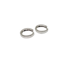 10k Or blanc Boucles d'oreilles huggies