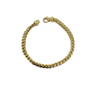 10k 5mm Franco Solid/Full Yellow Gold lock 360