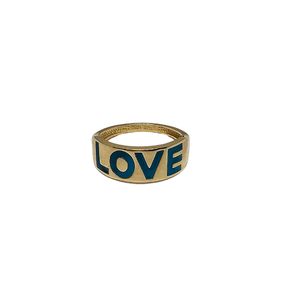 10k Gold  Women Love   Ring New