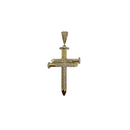 Cross Nail Pendant in 10k Gold