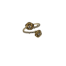 Eternal Bloom: 10K Yellow Gold Rose Ring for Women