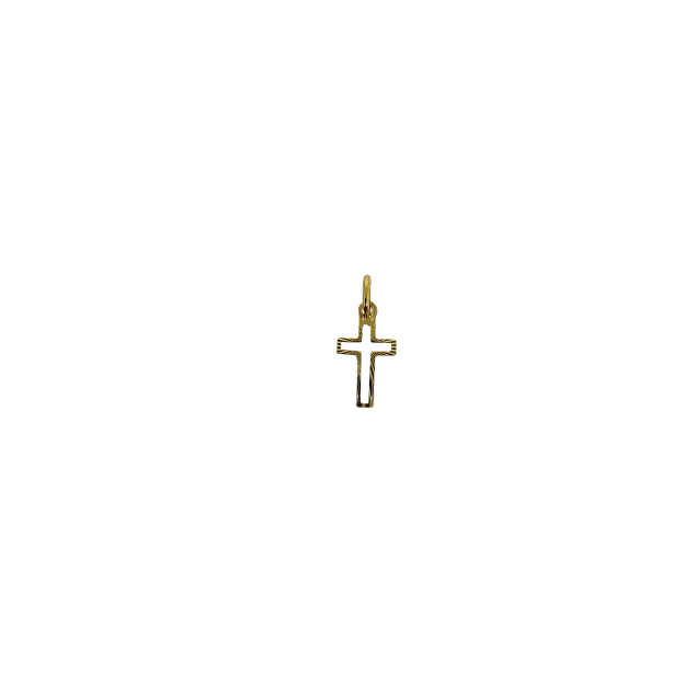 10k Gold Cross Pendant Erminio