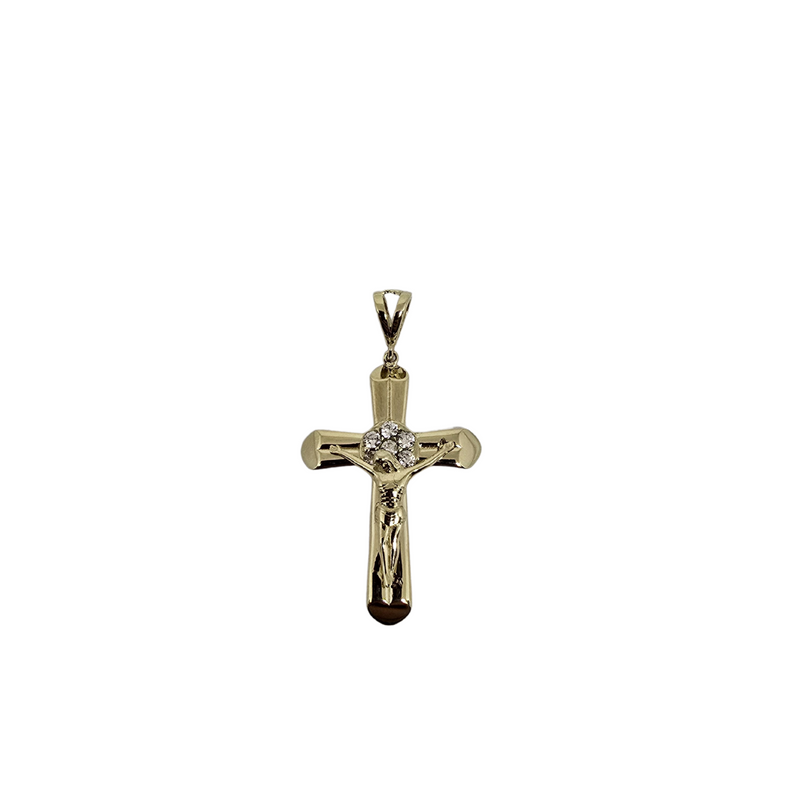 10K Gold Cross Pendant – A Symbol of Faith and Light