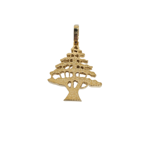 Tree Of Lebanon 10k Yellow Gold Solid