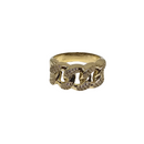 10K 10.8mm Gold Miami cuban link Ring New CAL-014