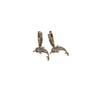 10k Dauphins Huggy's 0.15ct Diamonds