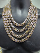 13mm 10k Monaco chain Diamond cut