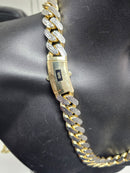 20mm 10k  jumbo Monaco chain diamond cut