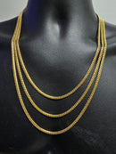 18k 4mm Solid miami Cuban Link Solid