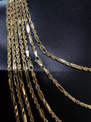 10k 3mm torsade Milano Diamond cut