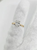 14K OVAL 1.00CT VS DIAMOND ENGAGEMENT RING