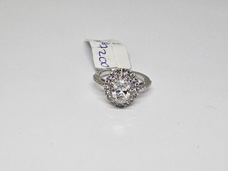14k 1.62ct Oval Diamond Engagement Ring