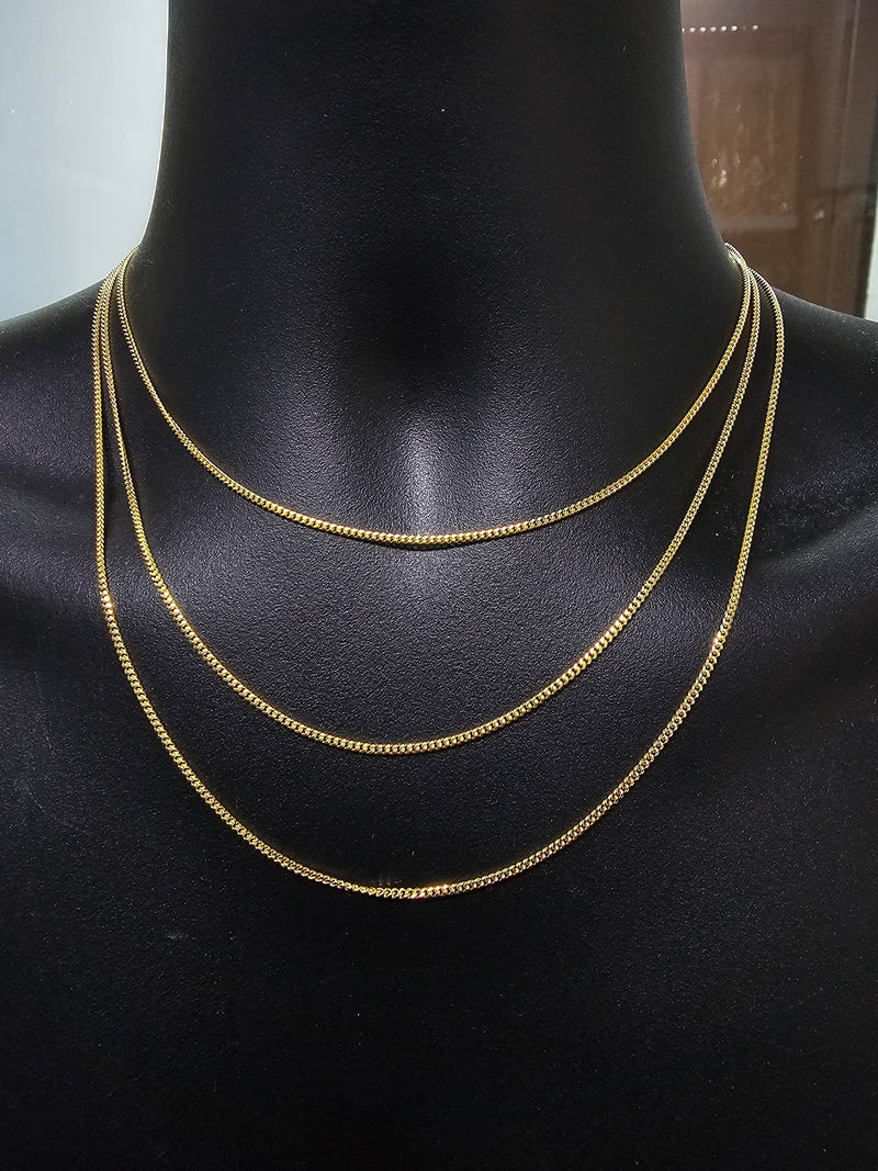 2MM 10k Yellow Gold Miami Cuban Link Chain Solid/Full