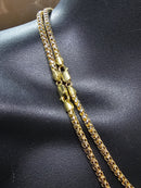 10k 4mm Franco Round Diamond Cut Solid/Full