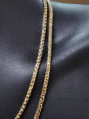 10k 4mm Franco Round Diamond Cut Solid/Full