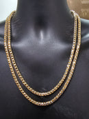 6mm 10k Franco Rond Diamant Taillé semi solid