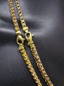 6mm 10k Franco Rond Diamant Taillé semi solid