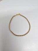 10k 3mm Franco Solid/Full Round Links Diamond Cut