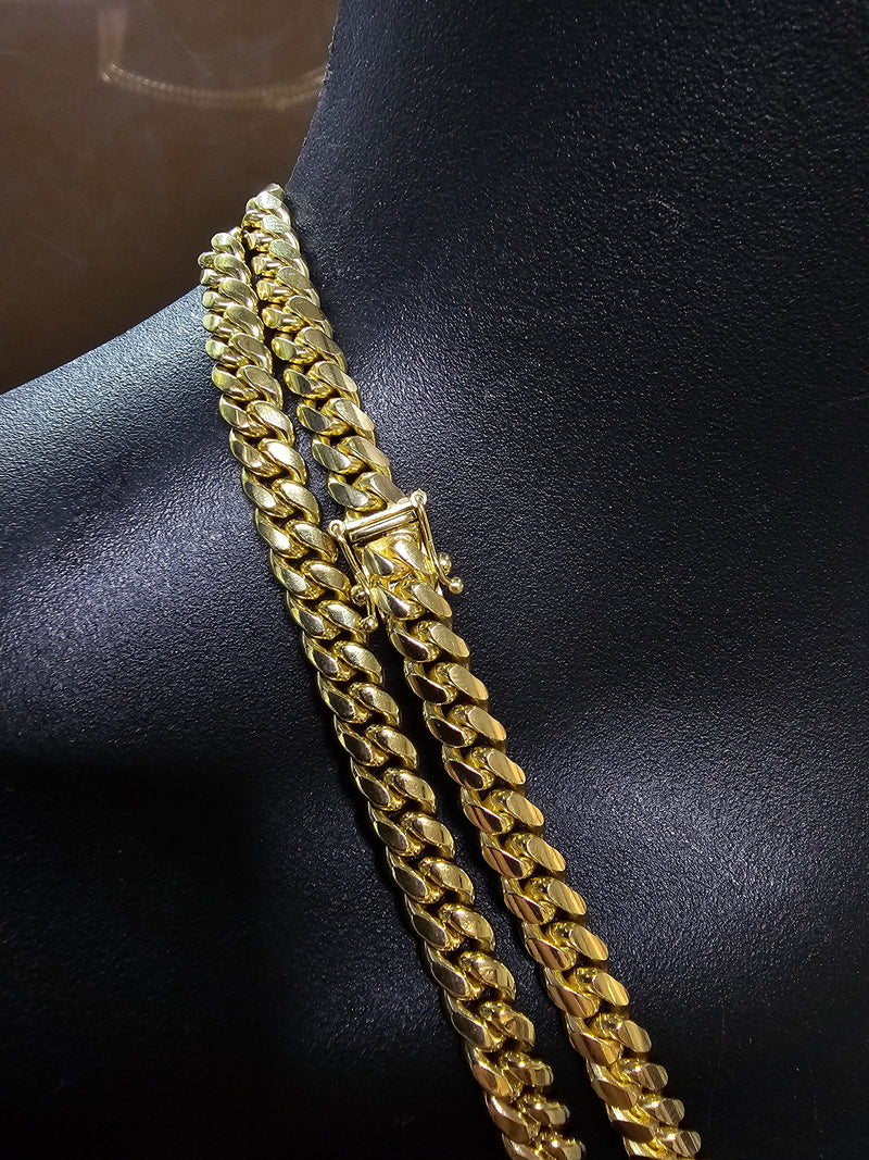 10k 7mm Miami Cuban Link Solid Gold