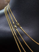 2mm 10k Franco  Yellow Gold SOLID/FULL