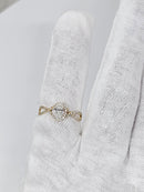 14k Bague Infinity 0.50ct Oval VS Diamonds