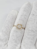 14K 0.85CT VS Cushion Cut Diamond Engagement Ring