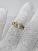 14K 0.90CT VS princess  Cut Diamond Engagement Ring