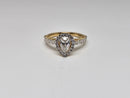 14k Engagement ring 1.52ct Pear Shape VS Diamonds