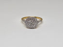 14k Engagement ring 0.90ct Diamonds VS