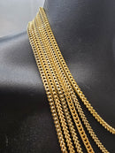 4MM 10k Yellow Gold Franco Chain FC016