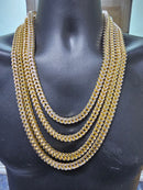 8mm 10k Franco chain Jumbo diamond Cut 2 tons