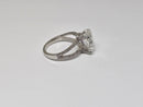 14k Oval Shape Princess Ring 4.91ct VS Diamonds
