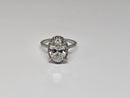 14k Oval Shape Marry Ring 3.91ct VS Diamonds
