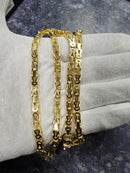 10k 5mm Byzantine chain Solid/full links