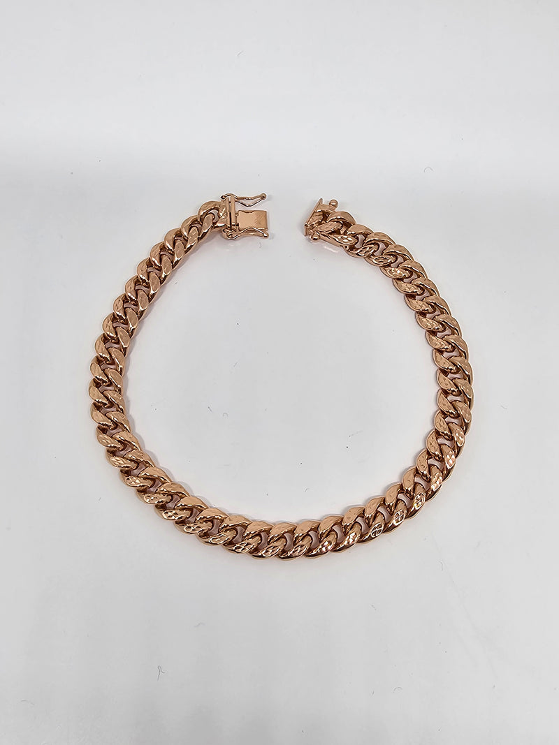 10k 8mm Miami Cuban Link Rose Gold D-Cut