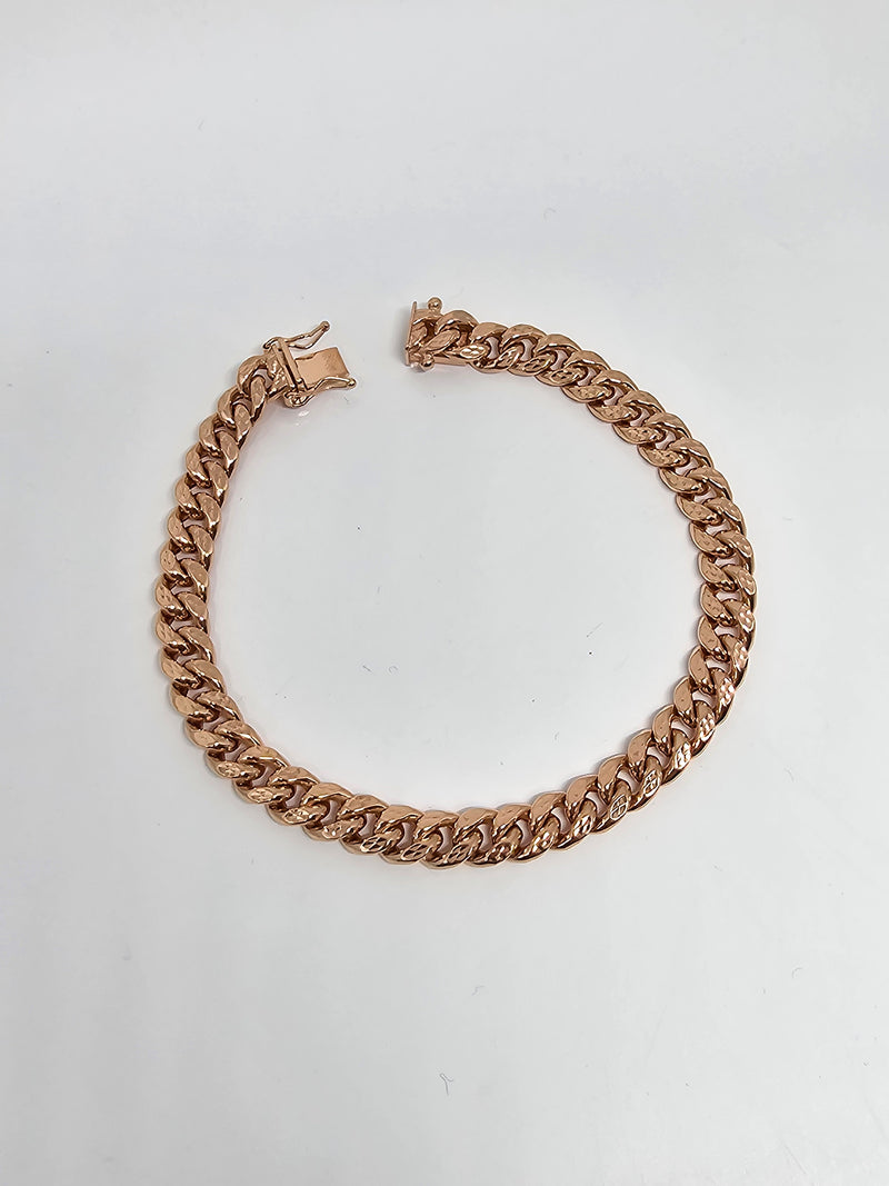 10k 8mm Miami Cuban Link Rose Gold D-Cut