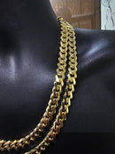 10k 11mm Monaco Chain Yellow Gold
