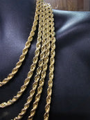 7MM 10K Diamond Cut Rope Chain bbb-199