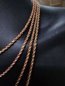 4MM Torsade Coupe Diamants En Or 10 Karat RCD-002